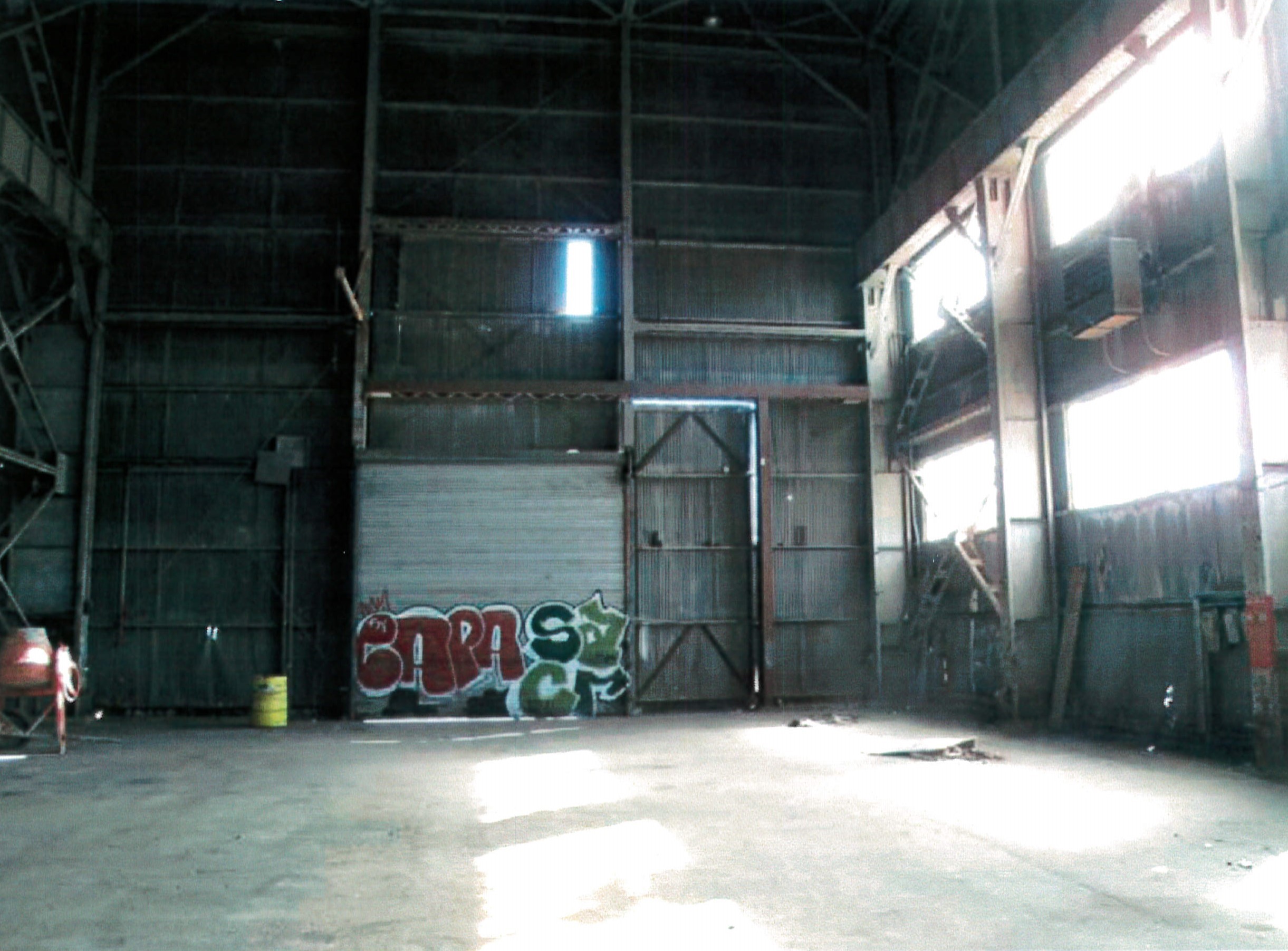 Interior view looking east